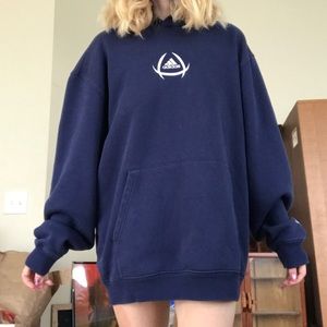Blue adidas hoodie